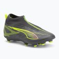 Buty piłkarskie dziecięce PUMA Ultra 5 Match+ LL FG/AG Jr matte aged silver/yellow alert/puma aged silver