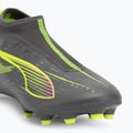 Buty piłkarskie dziecięce PUMA Ultra 5 Match+ LL FG/AG Jr matte aged silver/yellow alert/puma aged silver 7