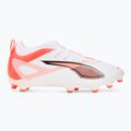 Buty piłkarskie dziecięce PUMA Ultra 5 Match FG/AG Jr puma white/puma black/glowing red 2