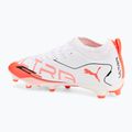 Buty piłkarskie dziecięce PUMA Ultra 5 Match FG/AG Jr puma white/puma black/glowing red 3