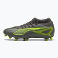 Buty piłkarskie męskie PUMA Ultra 5 Play+ FG/AG matte aged silver/yellow alert/puma aged silver