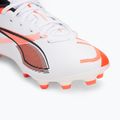 Buty piłkarskie dziecięce PUMA Ultra 5 Play FG/AG Jr puma white/puma black/glowing red 7