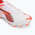 Buty piłkarskie dziecięce PUMA Ultra 5 Pro FG/AG Jr puma white/puma black/glowing red 7