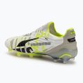 Buty piłkarskie męskie PUMA King Ultimate Forever FG/AG feather gray/electric lime/puma white/flat light gray 3