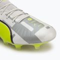Buty piłkarskie męskie PUMA King Ultimate Forever FG/AG feather gray/electric lime/puma white/flat light gray 7