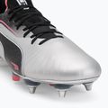 Buty piłkarskie męskie PUMA King Ultimate MxSG puma silver/puma black/sun struck/puma white 7