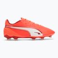 Buty piłkarskie męskie PUMA King Match FG/AG glowing red/puma white/red fire 2