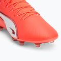 Buty piłkarskie męskie PUMA King Match FG/AG glowing red/puma white/red fire 7