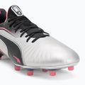 Buty piłkarskie męskie PUMA King Ultimate FG/AG puma silver/puma black/sun struck/puma white 7