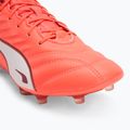 Buty piłkarskie męskie PUMA King Pro FG/AG glowing red/puma white/red fire 7
