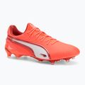 Buty piłkarskie męskie PUMA King Ultimate FG/AG glowing red/puma white/red fire