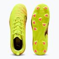 Buty piłkarskie dziecięce PUMA Future 8 Play FG/AG Jr yellow alert/puma black/sun struck 3