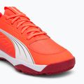 Buty do piłki ręcznej dziecięce PUMA Accelerate Jr glowing red/white/dark crimson/black 7