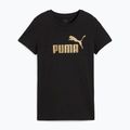 Koszulka damska PUMA ESS Metallic No. 1 Logo Tee puma black/metallic gold
