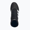 Buty bokserskie męskie adidas Box Hog Wide black/white 5