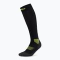 Skarpety kompresyjne damskie CEP Run Tall 5.0 black/lime 2