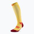 Skarpety kompresyjne damskie CEP Run Tall 5.0 marigold/burgundy 2