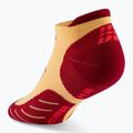Skarpety kompresyjne damskie CEP Run No Show 5.0 marigold/burgundy 3
