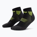 Skarpety kompresyjne damskie CEP Run Low Cut 5.0 black/lime