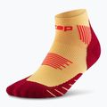 Skarpety kompresyjne damskie CEP Run Low Cut 5.0 marigold/burgundy 2