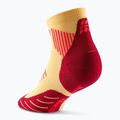 Skarpety kompresyjne damskie CEP Run Low Cut 5.0 marigold/burgundy 3