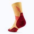 Skarpety kompresyjne damskie CEP Run Mid Cut 5.0 marigold/burgundy 3