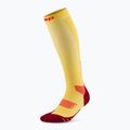 Skarpety kompresyjne męskie CEP Run Tall 5.0 marigold/burgundy 2