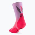 Skarpety kompresyjne męskie CEP Run Edt. Gradient Mid Cut Compression 5.0 pink/lilac fade 3