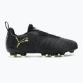 Buty piłkarskie dziecięce PUMA Future 8 Match LL FG/AG Jr puma black/fizzy light/green terrain 2
