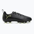 Buty piłkarskie dziecięce PUMA Future 8 Play FG/AG Jr puma black/fizzy light/green terrain 2