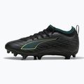 Buty piłkarskie dziecięce PUMA Ultra 6 Match FG/AG Jr puma black/fizzy light/green terrain 8