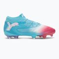 Buty piłkarskie męskie PUMA Future 8 Ultimate Re-Charge FG hero blue/puma white/sunset pink 2