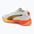 Buty do piłki ręcznej PUMA Eliminate Nitro SQD 4 Game On puma white/glowing red/ultra blue 3