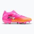 Buty piłkarskie dziecięce PUMA Future 9 Pro FG/AG Jr poison pink/puma wht/sun stream/bright aqua/puma blk 2