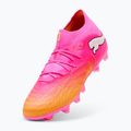 Buty piłkarskie dziecięce PUMA Future 9 Pro FG/AG Jr poison pink/puma wht/sun stream/bright aqua/puma blk 4
