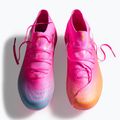 Buty piłkarskie dziecięce PUMA Future 9 Pro FG/AG Jr poison pink/puma wht/sun stream/bright aqua/puma blk 6