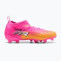 Buty piłkarskie dziecięce PUMA Future 9 Match FG/AG Jr poison pink/puma wht/sun stream/bright aqua/puma blk 2