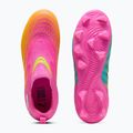 Buty piłkarskie dziecięce PUMA Future 9 Match LL FG/AG Jr poison pink/puma wht/sun stream/bright aqua/puma blk 6