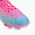 Buty piłkarskie dziecięce PUMA Future 9 Play FG/AG Jr poison pink/puma wht/sun stream/bright aqua/puma blk 7