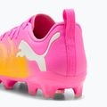 Buty piłkarskie dziecięce PUMA Future 9 Play FG/AG Jr poison pink/puma wht/sun stream/bright aqua/puma blk 4