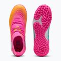 Buty piłkarskie dziecięce PUMA Future 9 Match TT + Mid Jr poison pink/puma wht/sun stream/bright aqua/puma blk 3