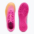 Buty piłkarskie dziecięce PUMA Future 9 Play TT poison pink/puma wht/sun stream/bright aqua/puma blk 5