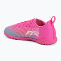 Buty piłkarskie dziecięce PUMA Future 9 Play TT poison pink/puma wht/sun stream/bright aqua/puma blk 3
