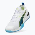 Buty do piłki ręcznej PUMA Eliminate Nitro 4 Game On puma white/glowing red/ultra blue 10