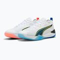 Buty do piłki ręcznej PUMA Eliminate Nitro 4 Game On puma white/glowing red/ultra blue 11
