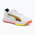 Buty do piłki ręcznej PUMA Accelerate Turbo 4 Game On puma white/glowing red/ultra blue