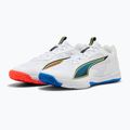 Buty do piłki ręcznej PUMA Accelerate Pro 4 Game On puma white/glowing red/ultra blue 11