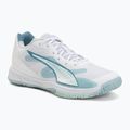 Buty do piłki ręcznej PUMA Accelerate Pro 4 Game On puma white/baltic sea blue/fresh water