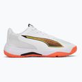 Buty do piłki ręcznej dziecięce PUMA Accelerate 4 Game On Jr puma white/glowing red/ultra blue 2