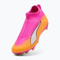 Buty piłkarskie dziecięce PUMA Ultra 6 Match+ LL FG/AG Jr poison pink/puma wht/sun stream/bright aqua/puma blk 3